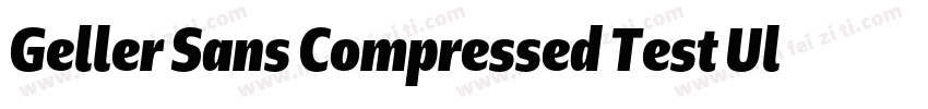 Geller Sans Compressed Test Ultra字体转换